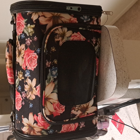Other - Used Floral Pet carrier